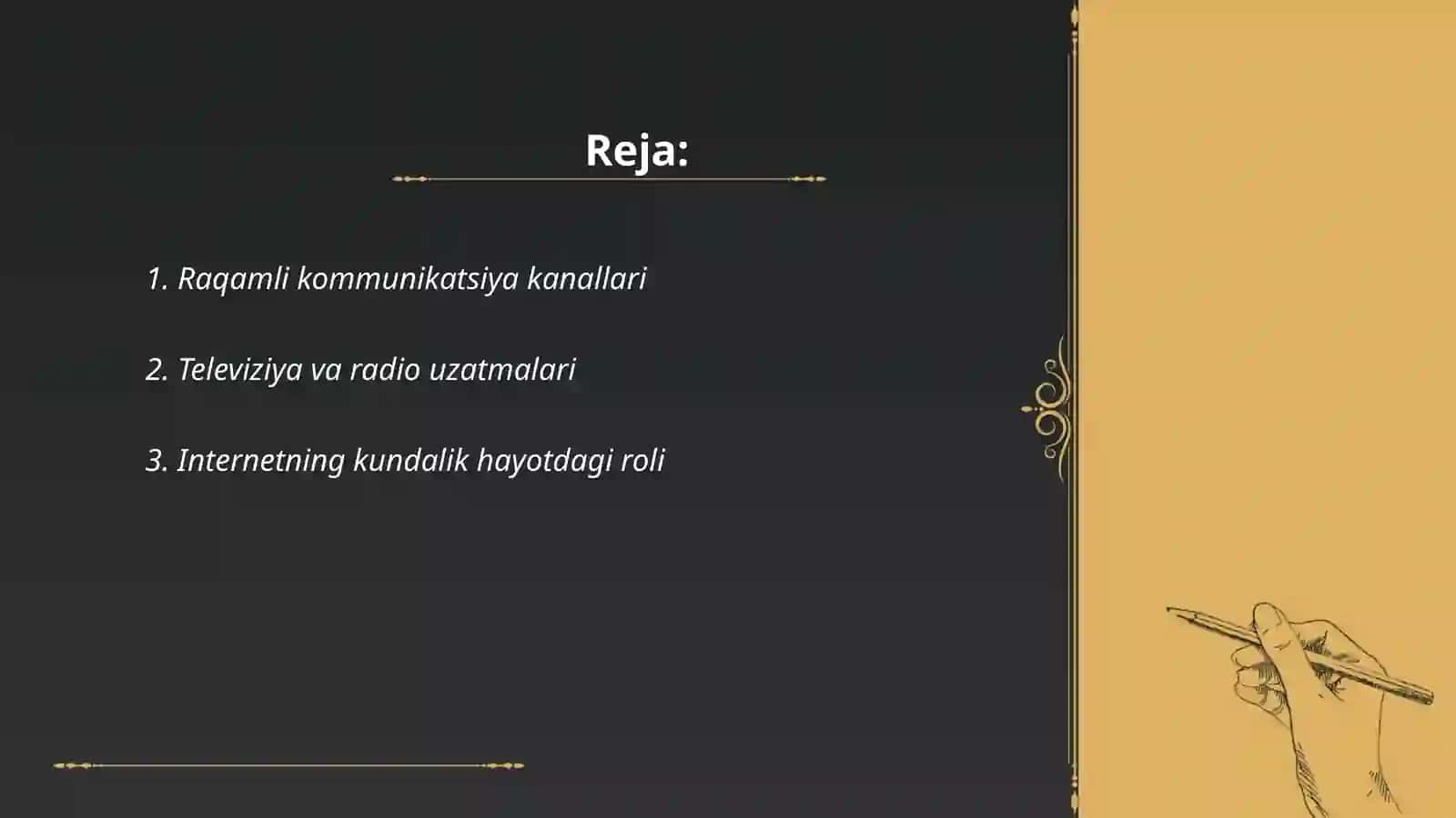 Media texnologiyalari kundalik hayotda 2