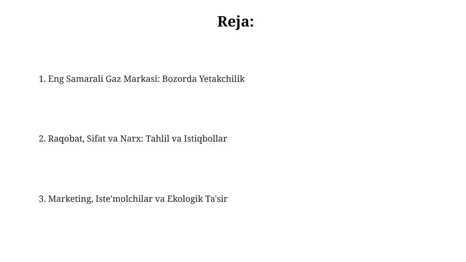 Eng Samarali Gaz Markasi 2