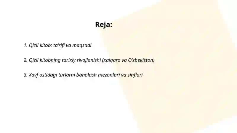 Qizil kitob va uning ahamiyati 2
