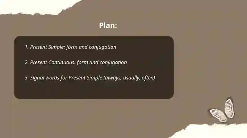 Present Simple Tense, Present Continuous Tense 2