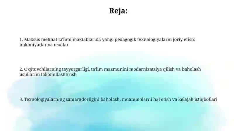 Pedagogik texnologiyalar 2