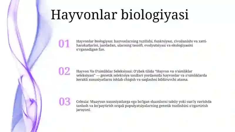 Hayvon Va OʻSimliklar Seleksiyasi 2