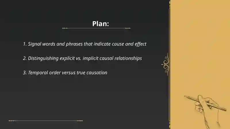 Identifying cause and effect relationship in texts 2
