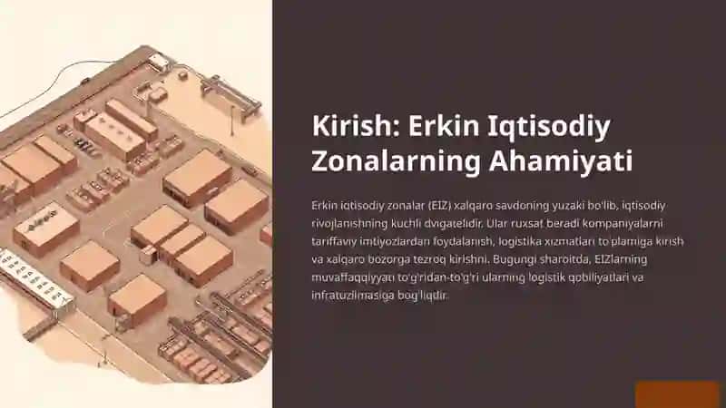 Erkin Iqtisodiy Zonalarda Logistikaning O'rni 2