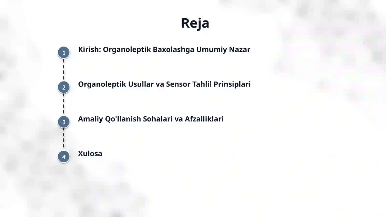 Organoleptik baxolash: usullari va amaliy qo’llanishi 2