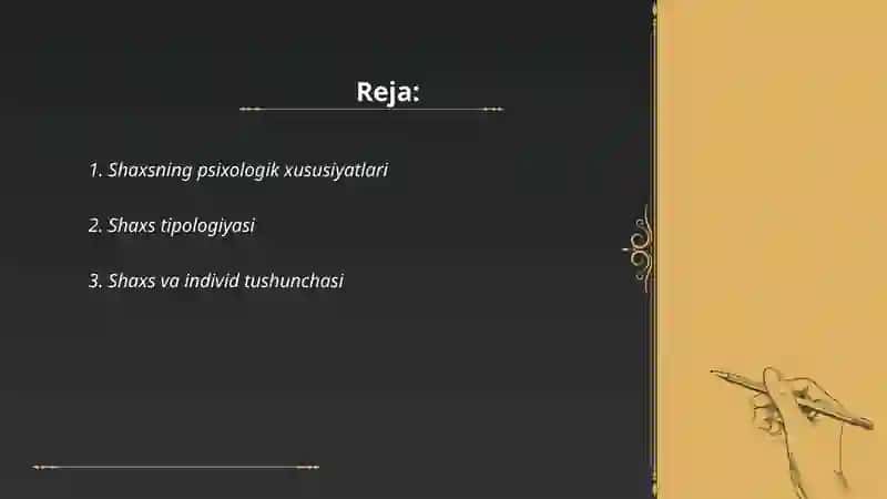 Psixologiyada Shaxs tushunchasi 2