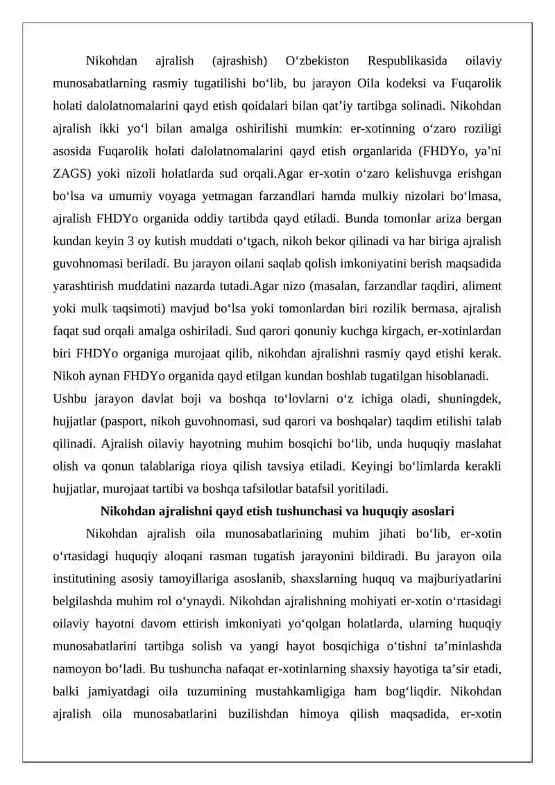 Nikohdan ajralishni qayd etish 2