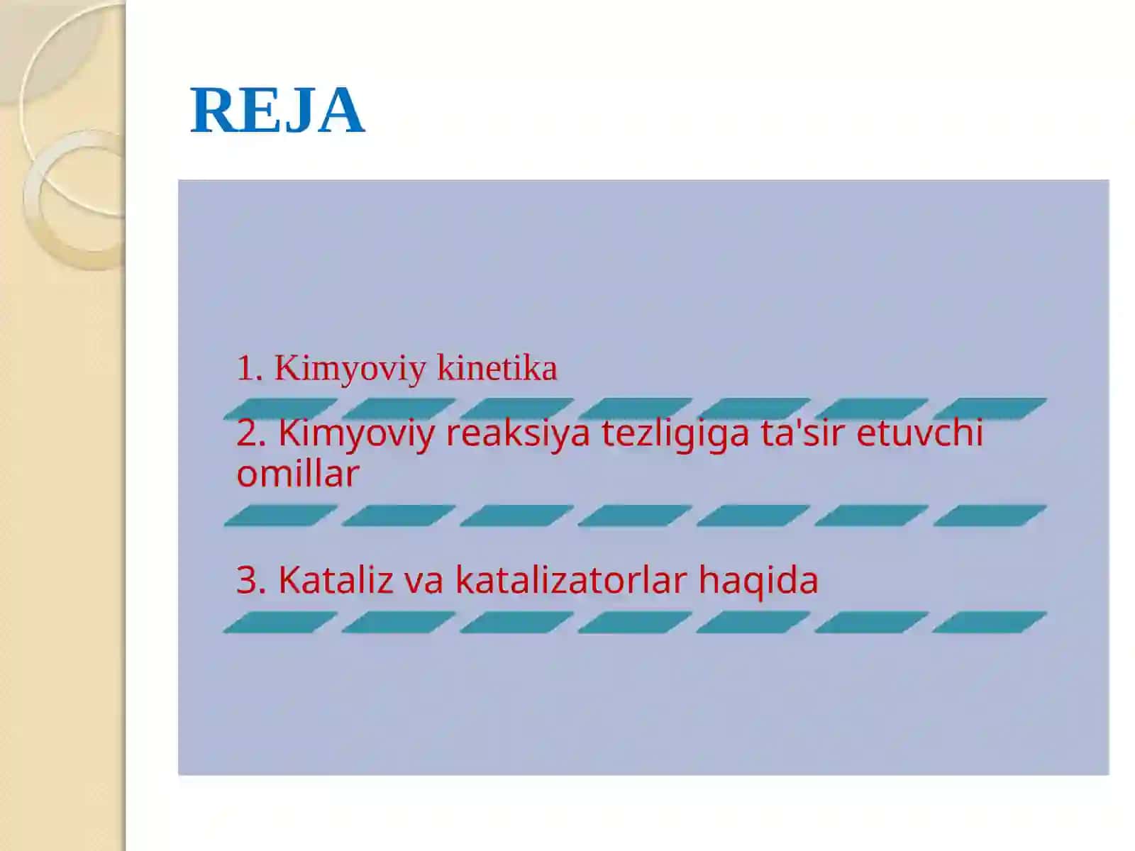 Kimyoviy reaksiya tezligi 2