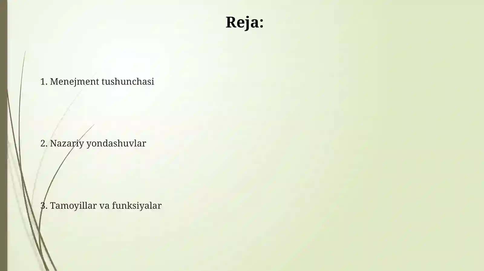 Menejmentning nazariyasoslari 2