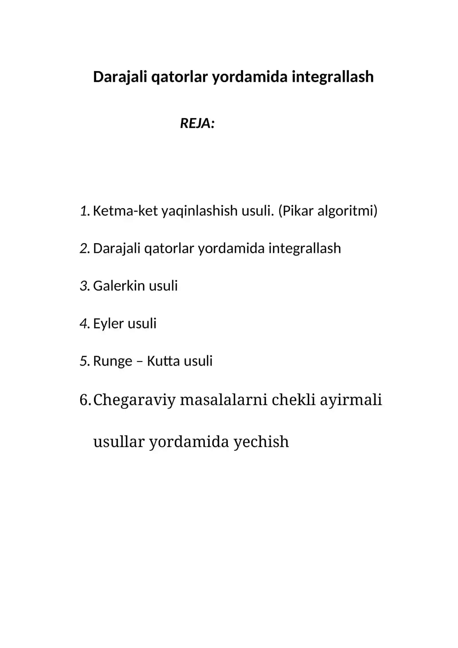 Matematik Analiz 2