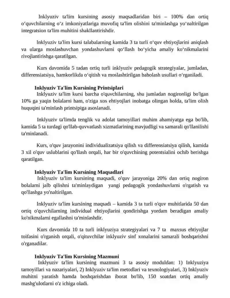 Inklyuziv ta'lim kursi 2