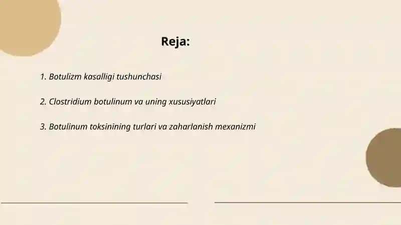 Botulizm kasalligi haqida tushuncha 2