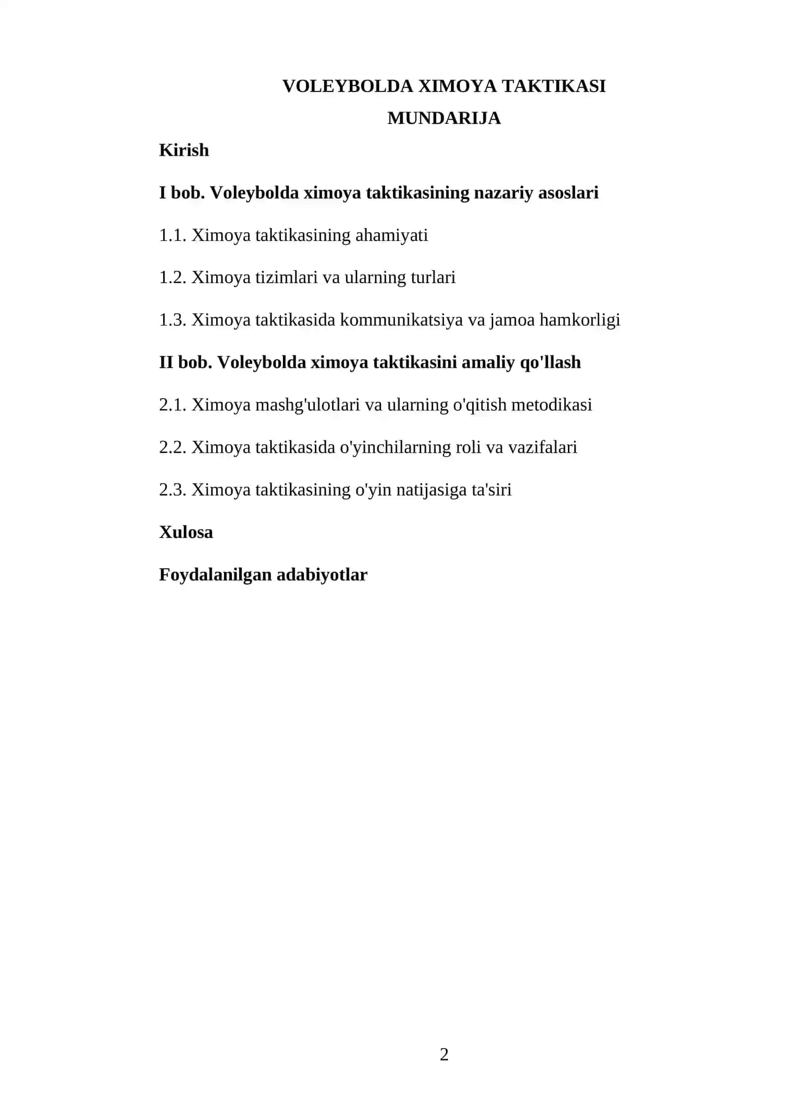 Voleybolda ximoya taktikasi 2