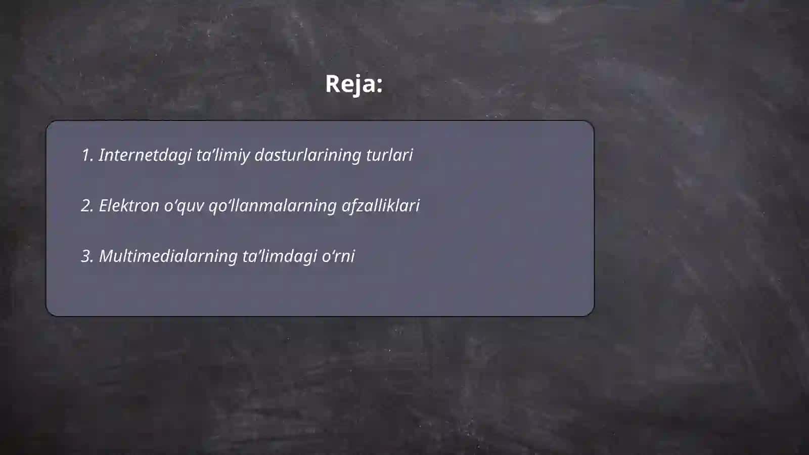 Internetdagi taʼlimiy dasturlar va oʻquv qoʻllanmalar 2