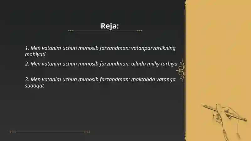 Men vatanim uchun munosib farzandman 2