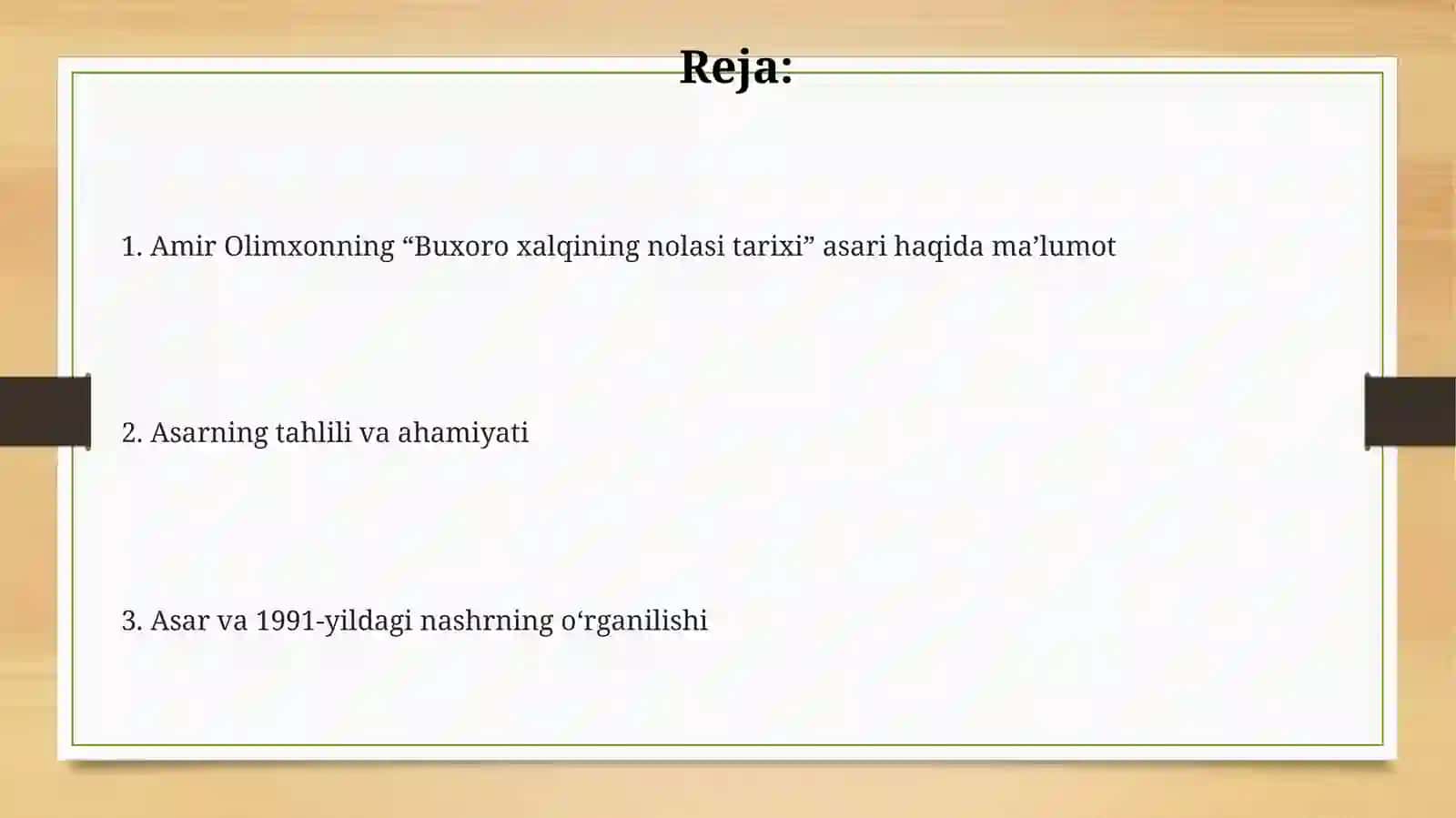 Amir Said Olimxonning “Buxoro xalqining xasrati tarixi” 2