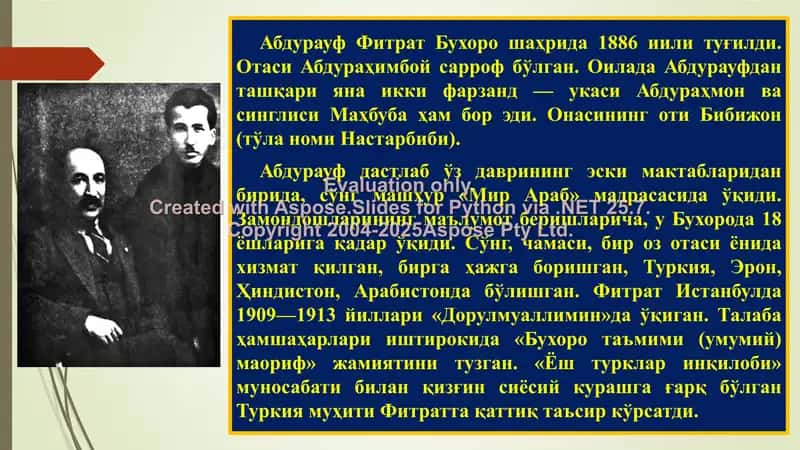 Абдурауф Фитратнинг сиёсий қарашлари 2