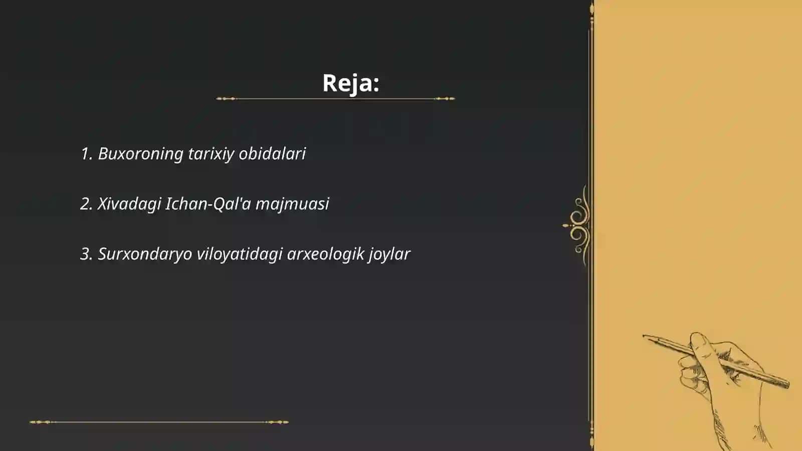 Òzbekistonning janubiy turistik mintaqasi 2