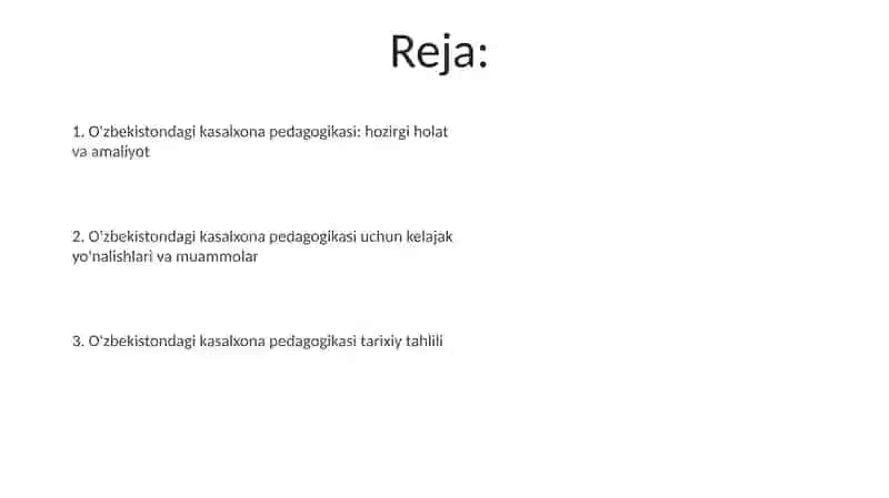 O'zbekistondagi kasalxona pedagogikasi 2