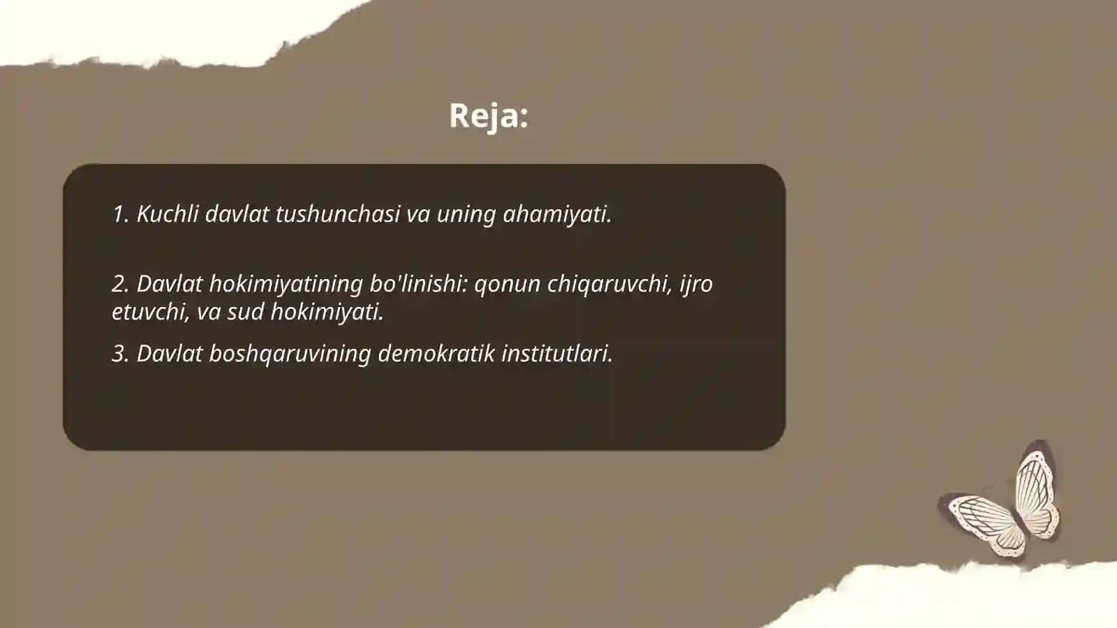 Kuchli davlat - barqaror jamiyat 2