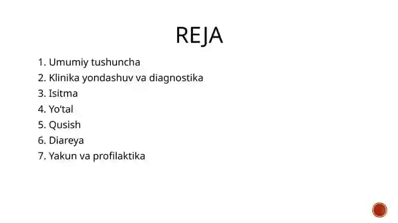 Klinik simptomlar va sindromlar 2