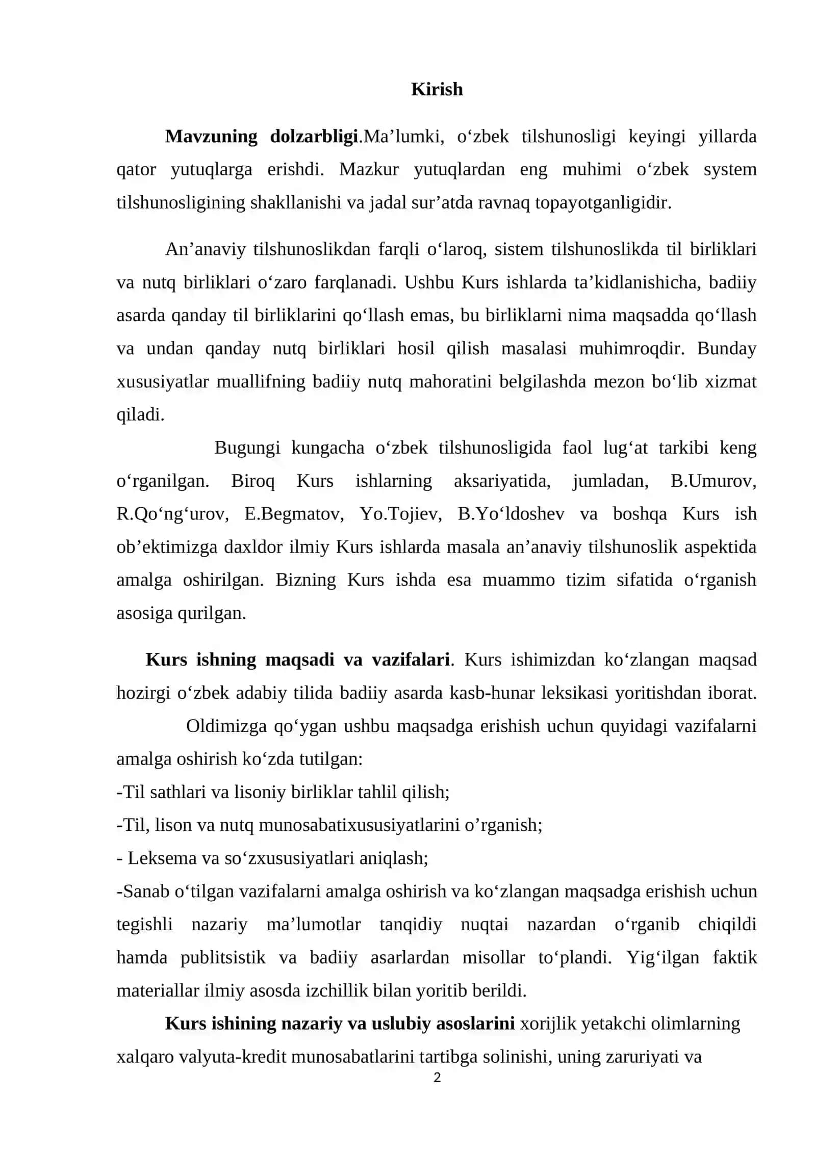 O’ZBEK TILSHUNOSLIGIDA TIL, LISON, NUTQ TUSHUNCHALARI TALQINI 2
