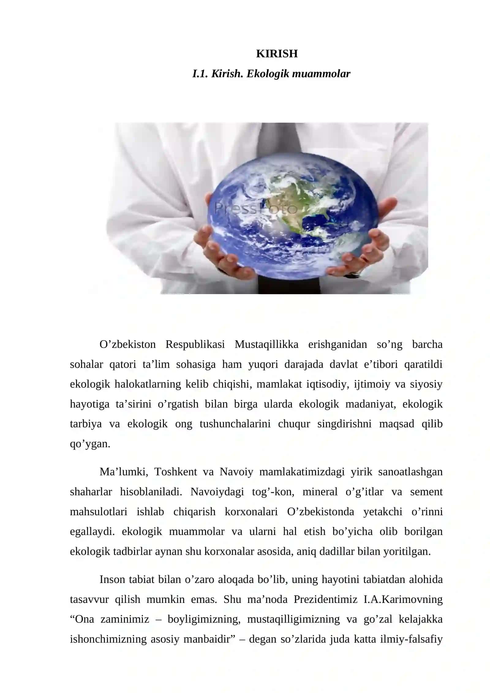 GLOBAL EKOLOGIK MUAMMOLAR 2