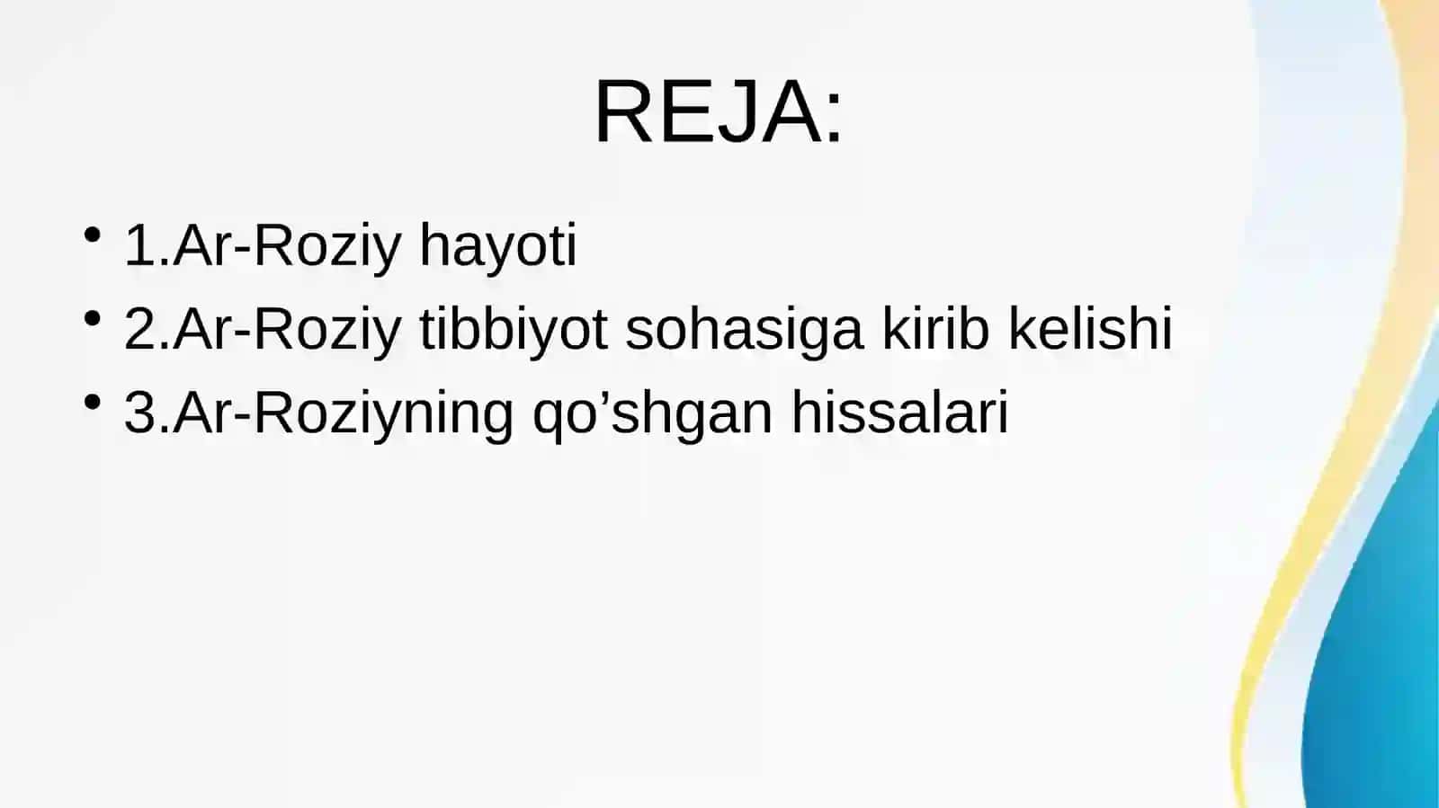 ARROZIYNING TIBBIYOTGA QOSHGAN HISSASI 2