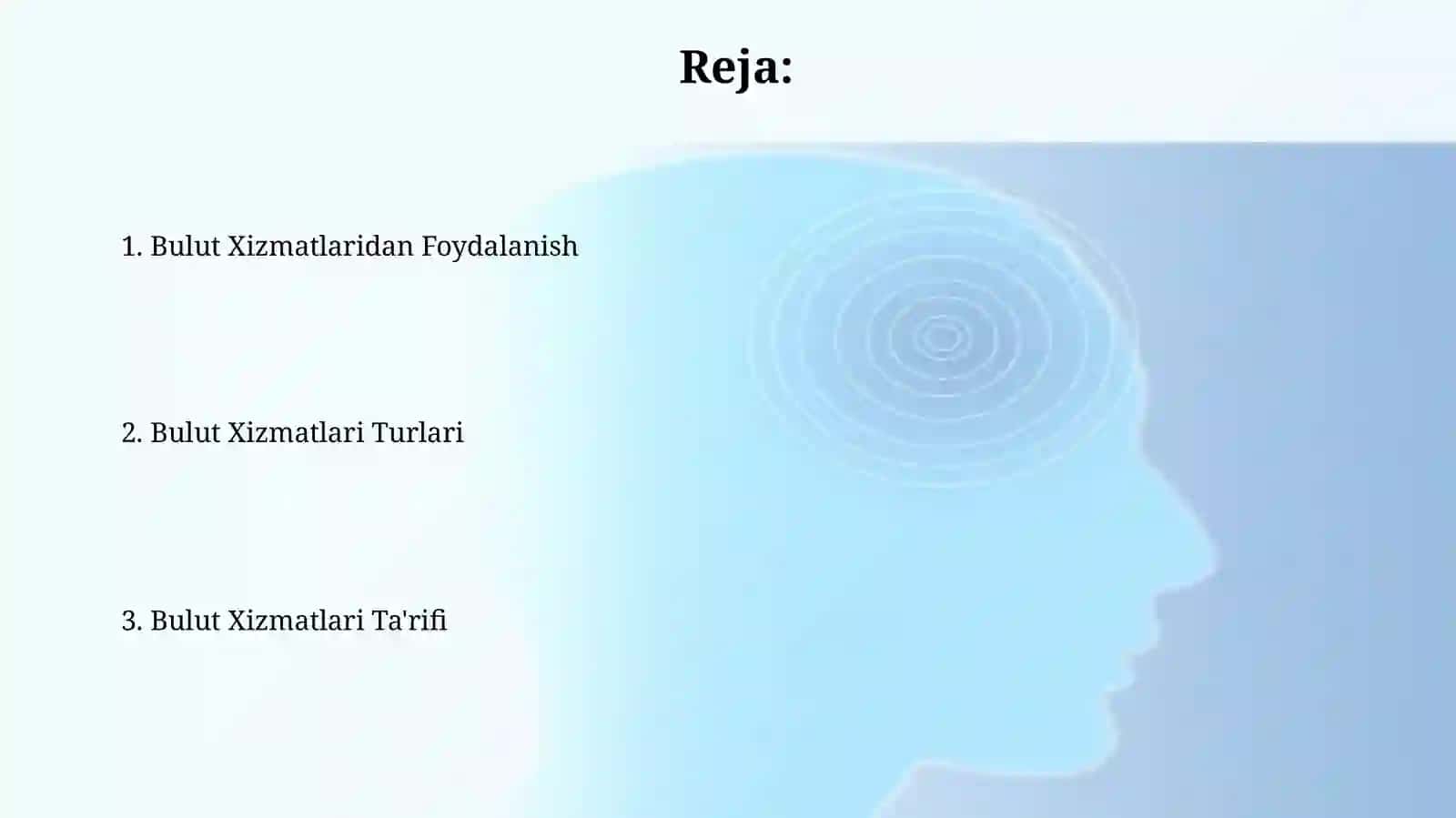 Bulutli xizmatlar (cloud services) 2