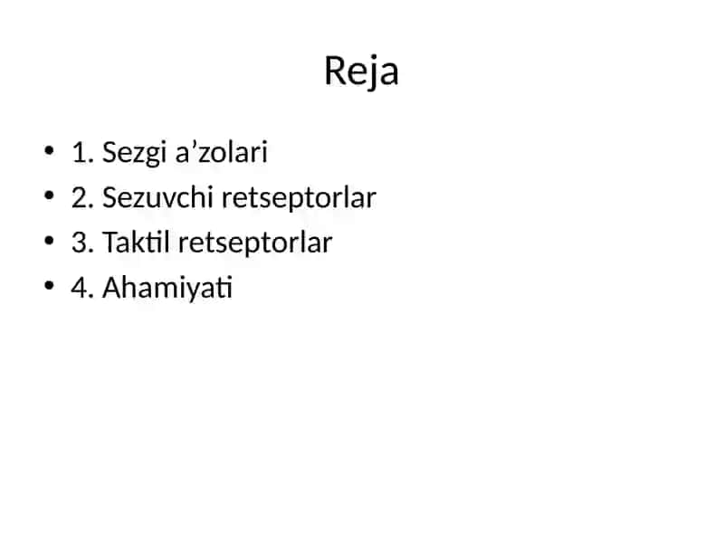 Sezgi a’zolari 2