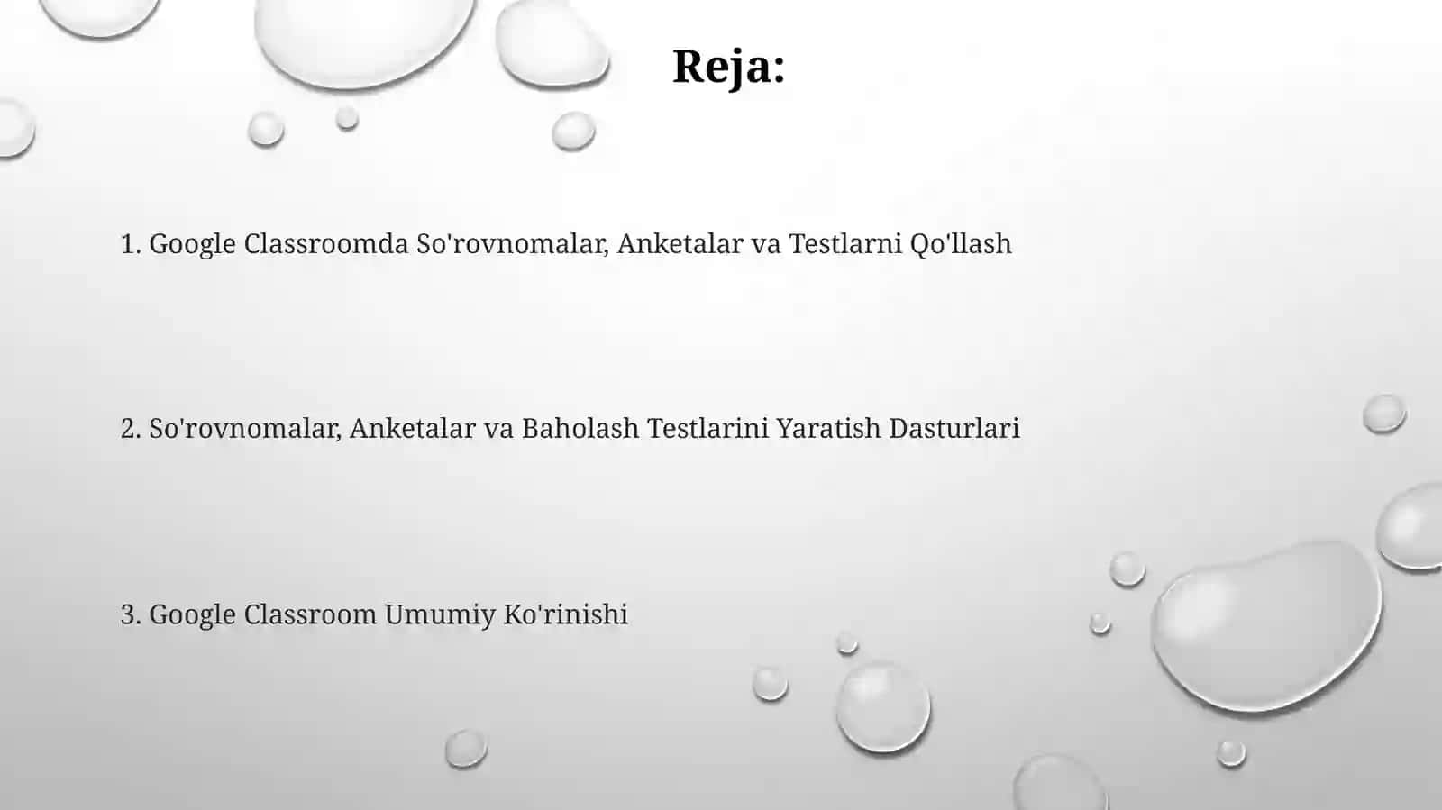 Google Classroomda So'rovnomalar, Anketalar va Testlarni Qo'llash 2