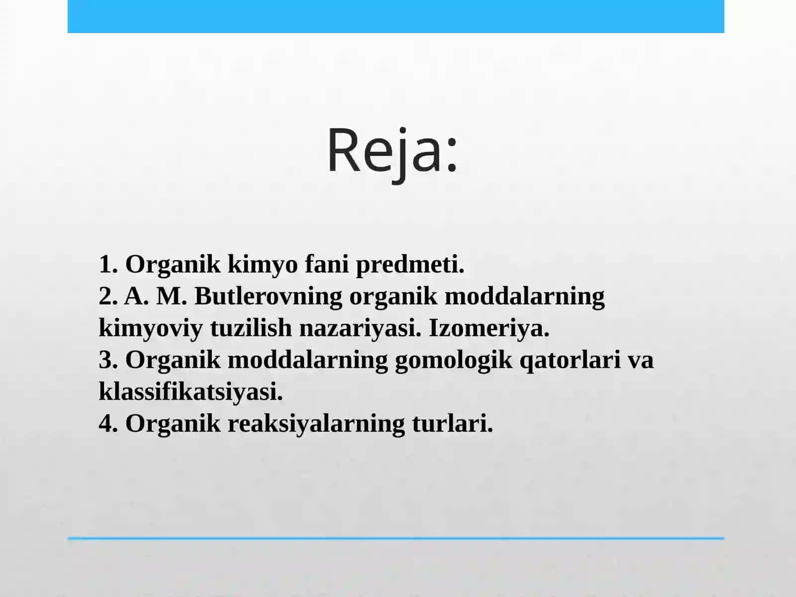 Organik reaksiyalarning turlari 2