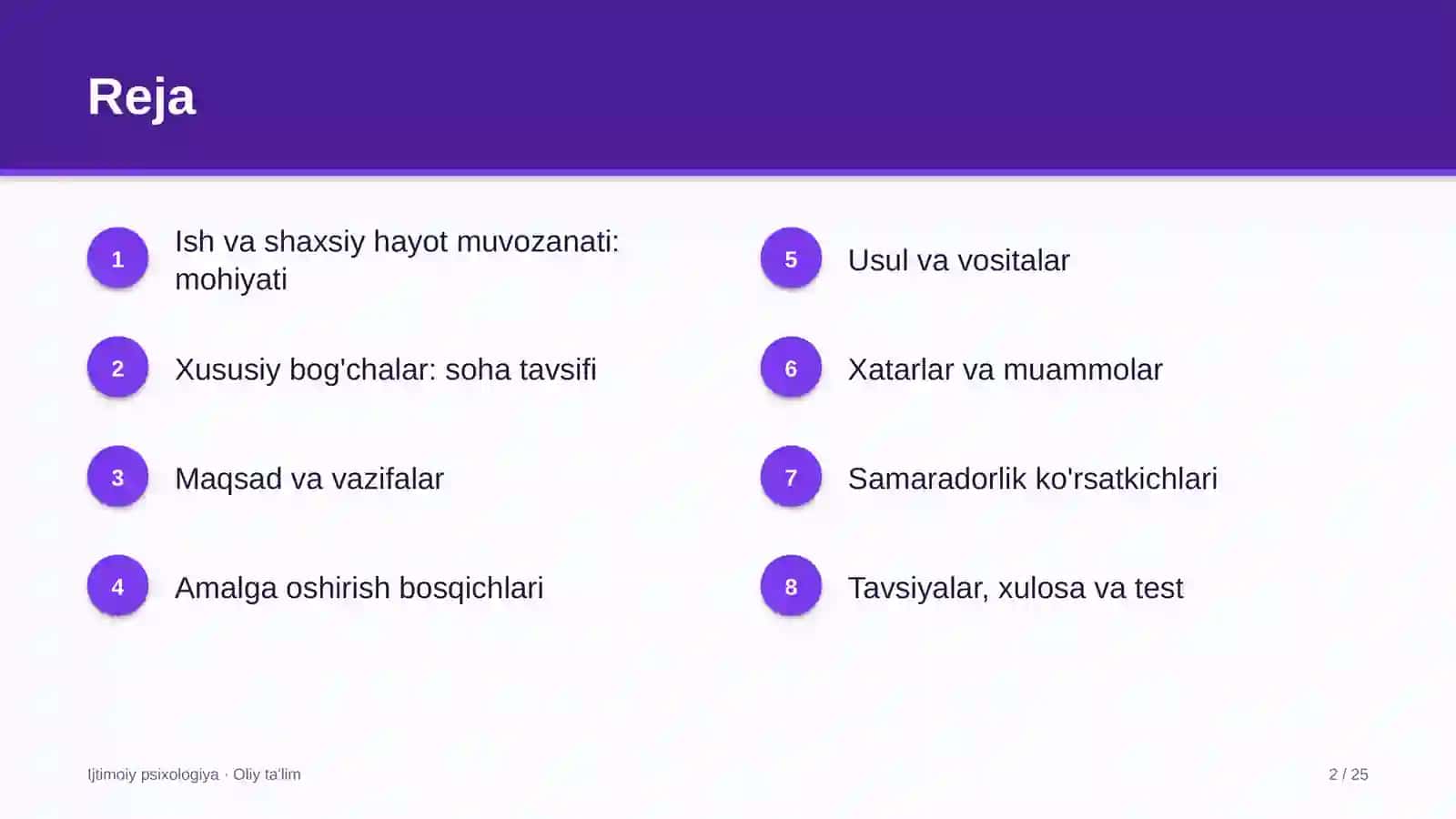 Xususiy bog'chalarda ish va shaxsiy hayot muvozanati 2