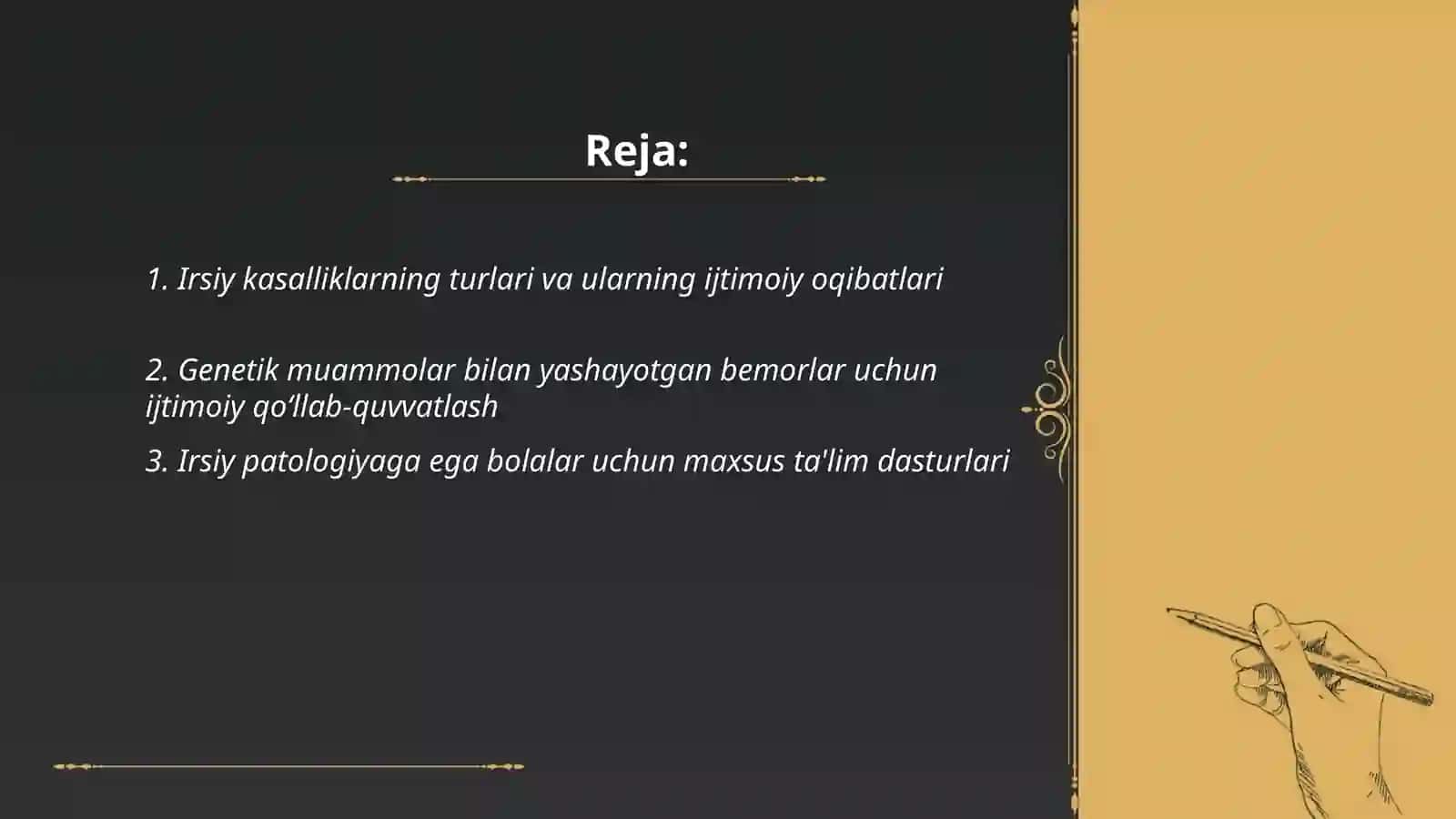 Irsiy patalogiyali bemorlarning ijtimoiy adaptatsiyasi 2