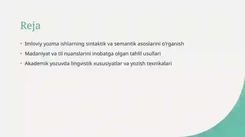 Imloviy yozma ishlar 2