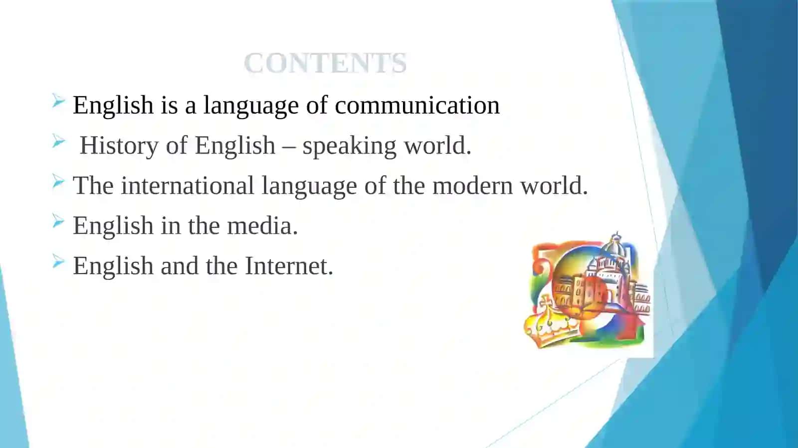 English is a language of communication 2