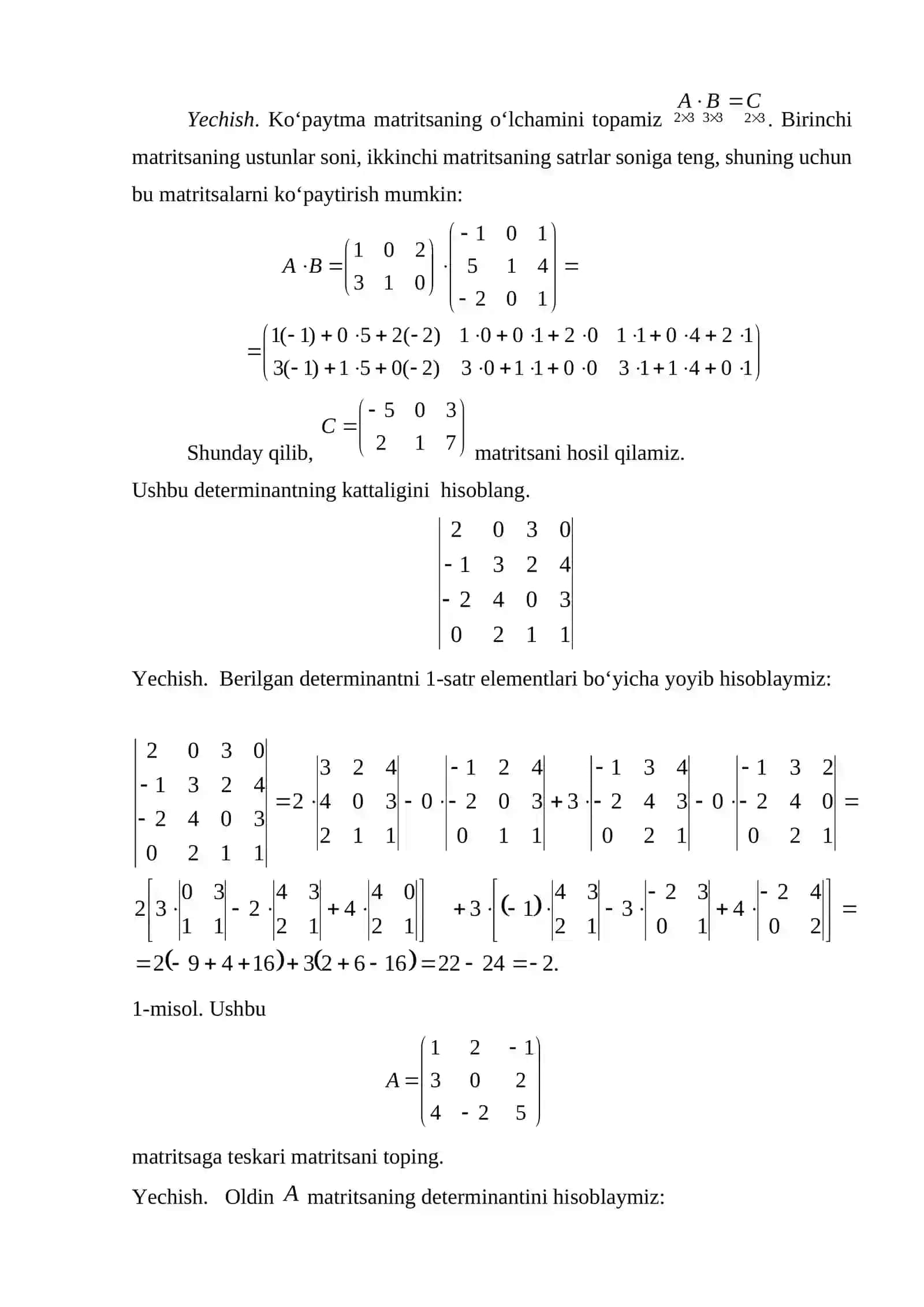 Amaliy matematika sesiya savollari 2