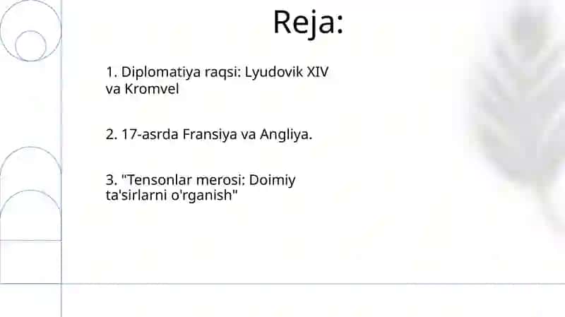 Luis IV va Oliver Kromvilning diplomatiyasi 2