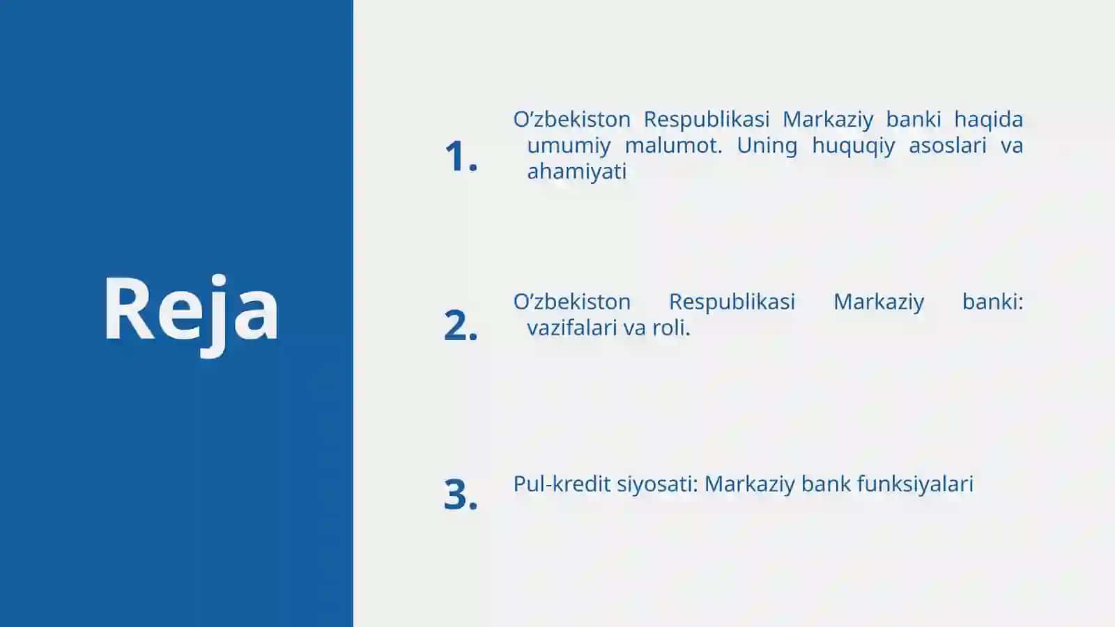 O'zbekiston Respublikasi Markaziy banki va uning funksiyalari 2