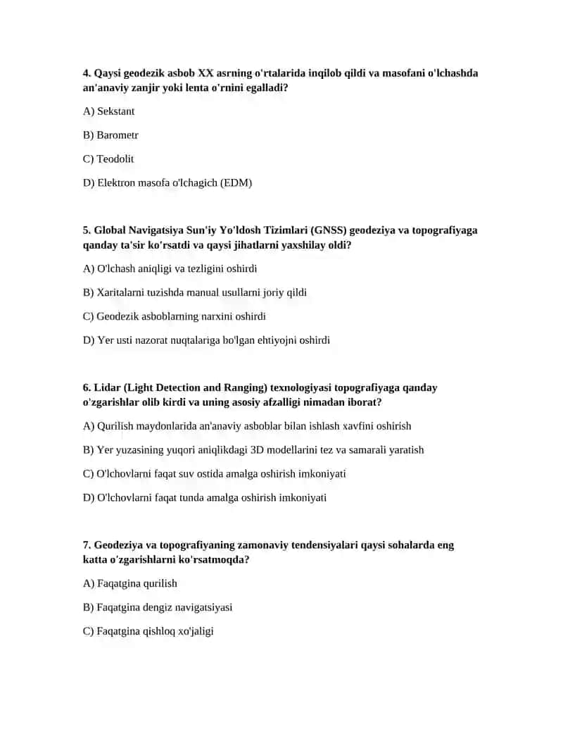 Geodeziya va topografiya 2