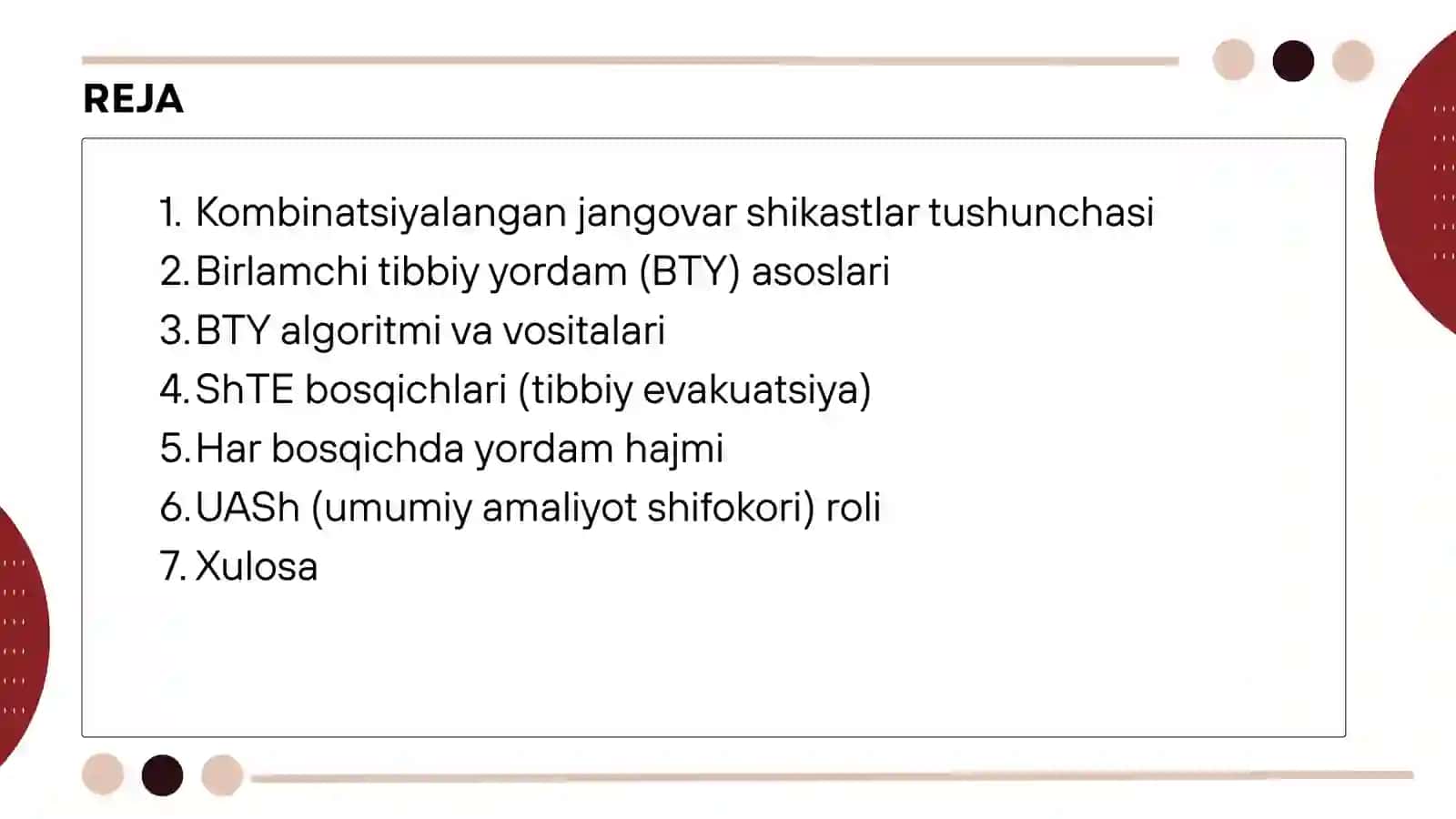 Kombinatsiyalangan jangovar shikastlar 2