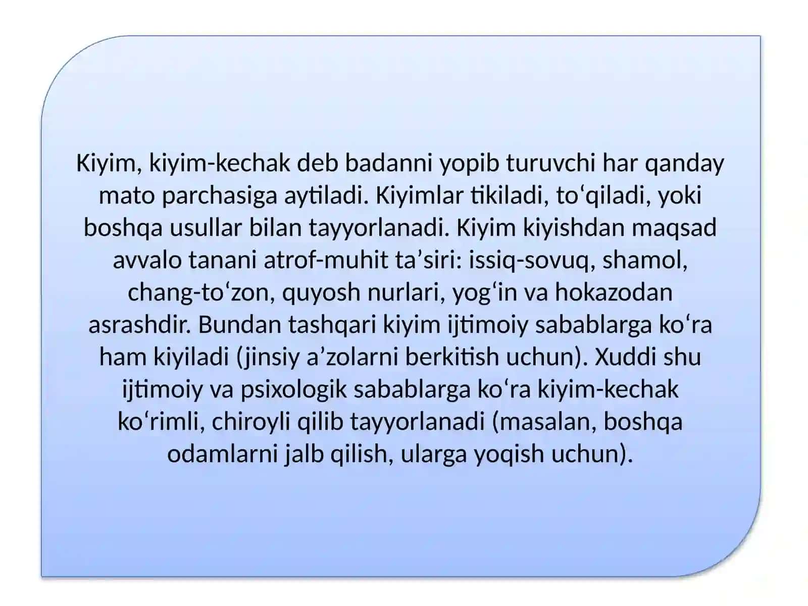 Kiyim furniturasi va assortimenti 2