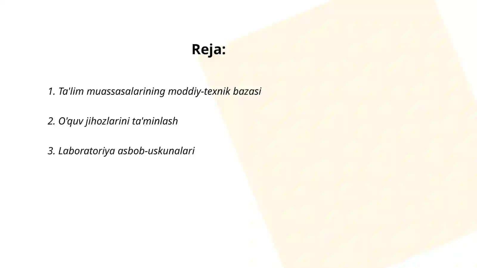 Ta'lim muassasalarining moddiy-texnik bazasi 2