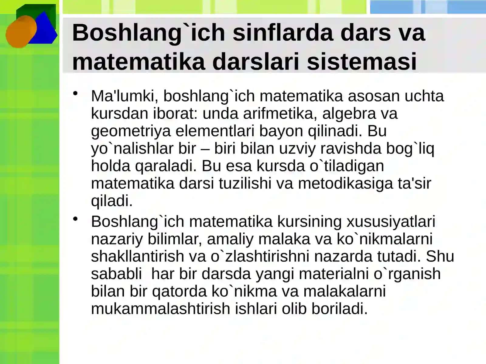 O`qituvchining darsga tayyorlanishi 2