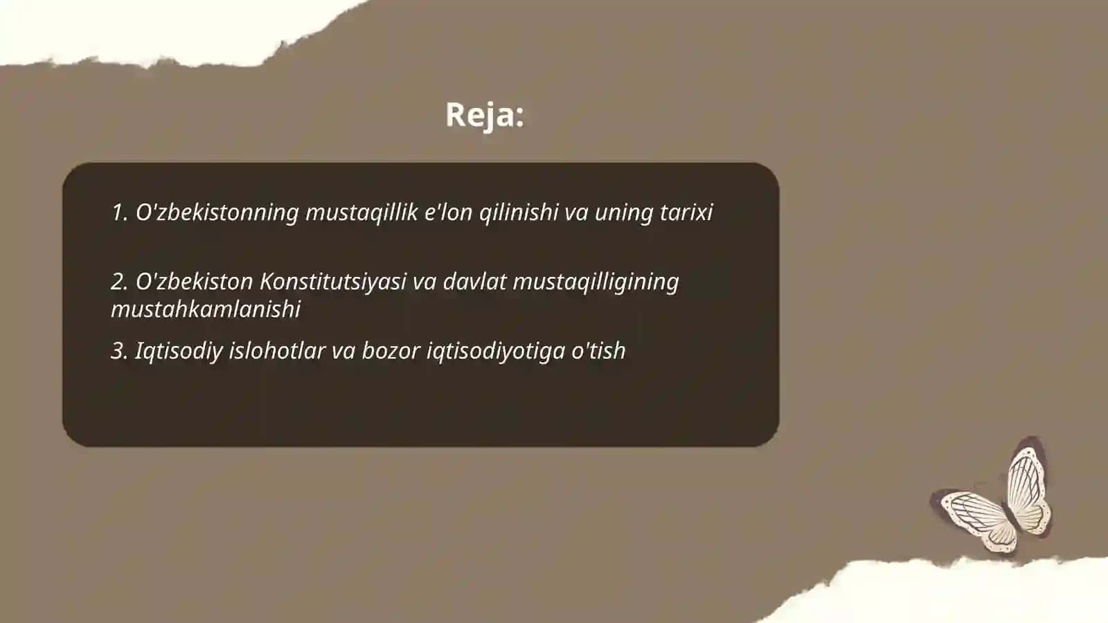 O'zbekistonning O'ziga Xos Istiqlol va Taraqqiyot Yo'li 2