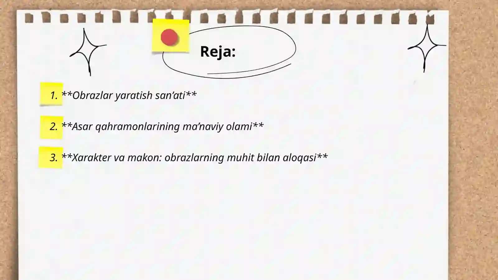 Obrazlar yaratish san’ati 2