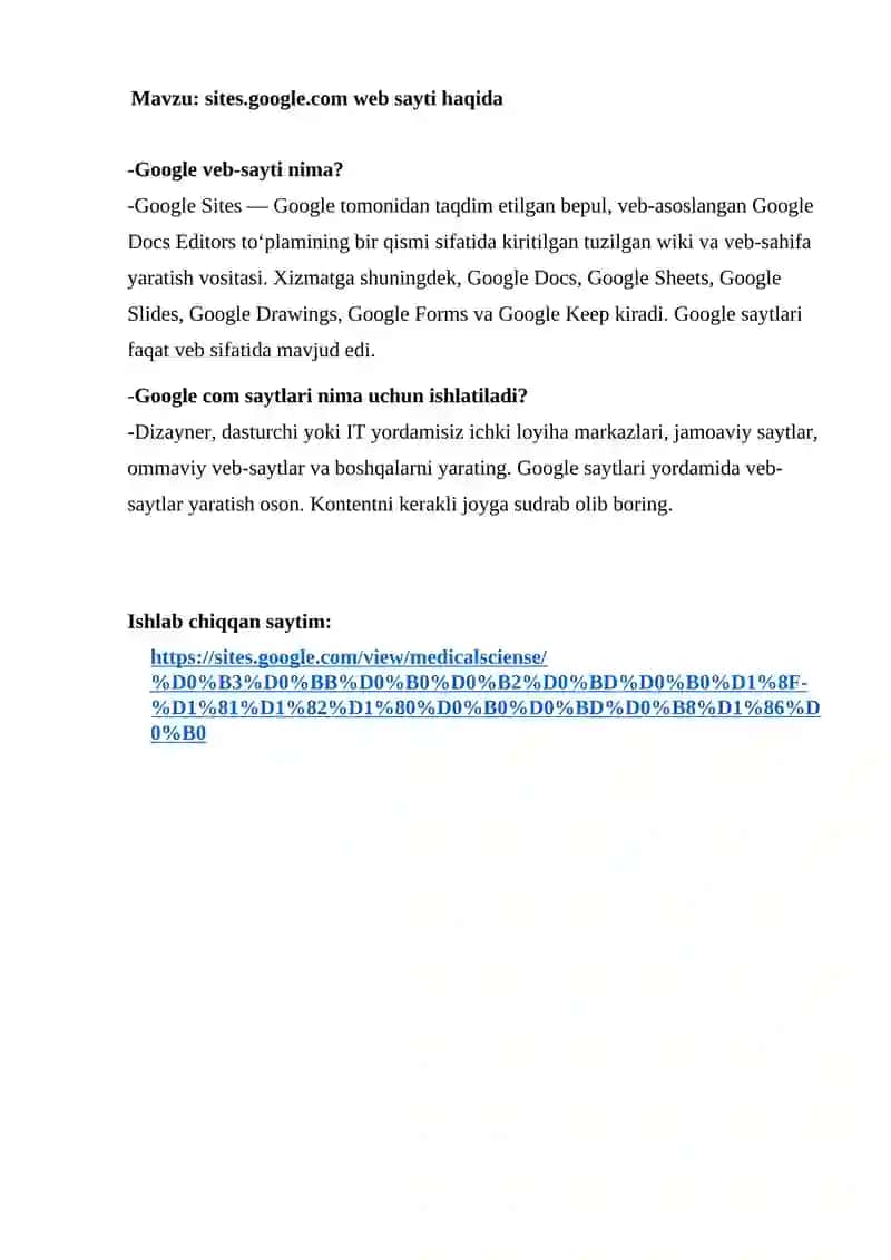 sites.google.com web sayti haqida 2