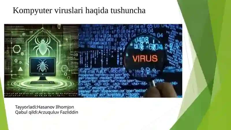 Kompyuter viruslarining turlari 2