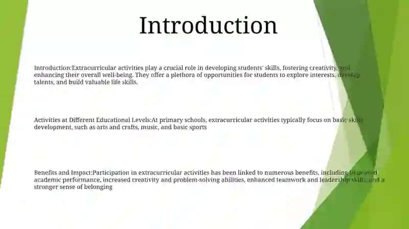 Extracurricular Activities At Different Educational Establishments 2
