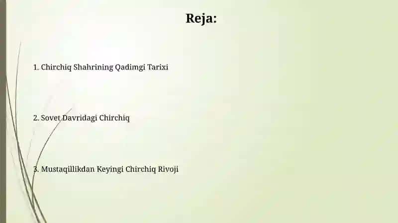 Chirchiq Shahri Tarixi 2
